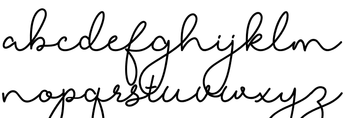 Chilldranety Font LOWERCASE
