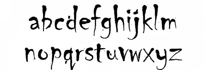 Chiller LET Plain:1.0 Schriftart Kleinbuchstaben
