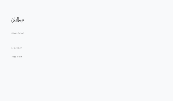 Chillhop Business Card