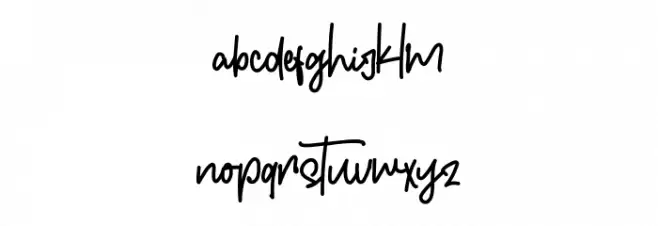 Chillhop Schriftart Kleinbuchstaben