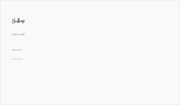 Chillhop Business Card