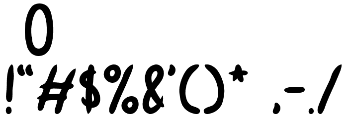 Chilli Chunks Font OTHER CHARS