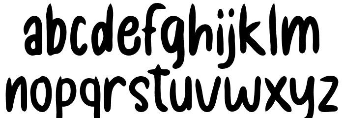Chilli Chunks Font LOWERCASE