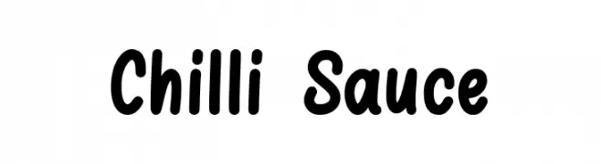 Chilli Sauce  Frei Schriftart Herunterladen