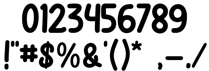 Chilli Sauce Font OTHER CHARS