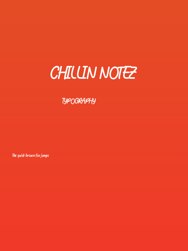 Chillin Notez Poster