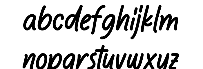 Chillin Notez Font LOWERCASE