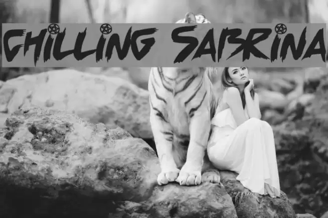 Chilling Sabrina Font examples