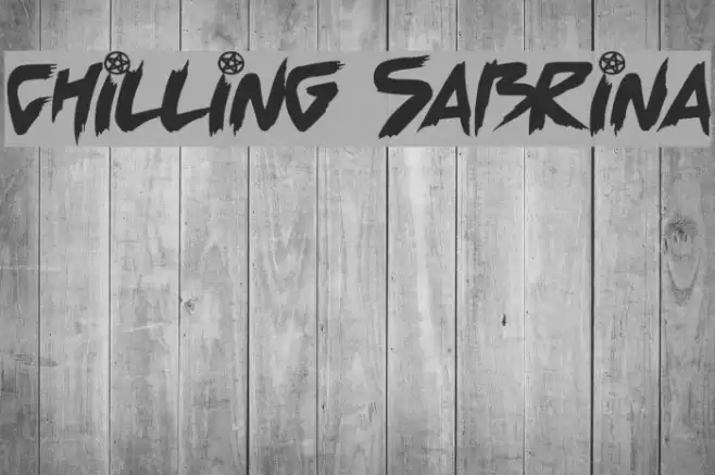 Chilling Sabrina Font examples