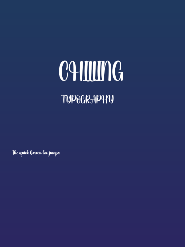 Chilling Poster