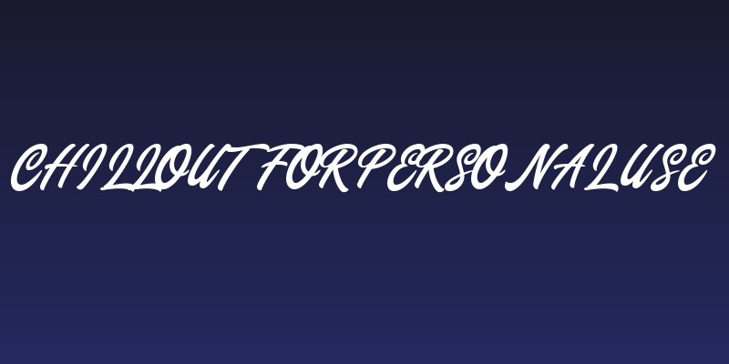 Chillout [For Personal Use] Social Header