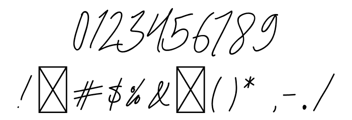 Chillout Font OTHER CHARS