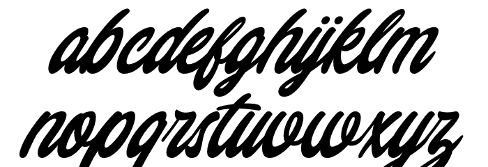 ChilloutForPersonalUse Font LOWERCASE