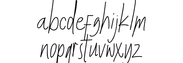 Chillout Font LOWERCASE