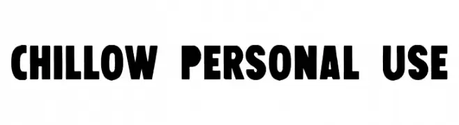 Chillow Personal Use  Frei Schriftart Herunterladen