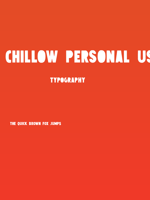 Chillow Personal Use Poster