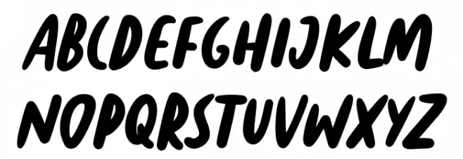 Chillphils Free Regular フォント 大文字