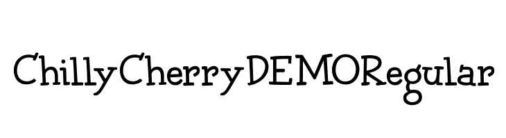 Chilly Cherry DEMO Regular  font caratteri gratis