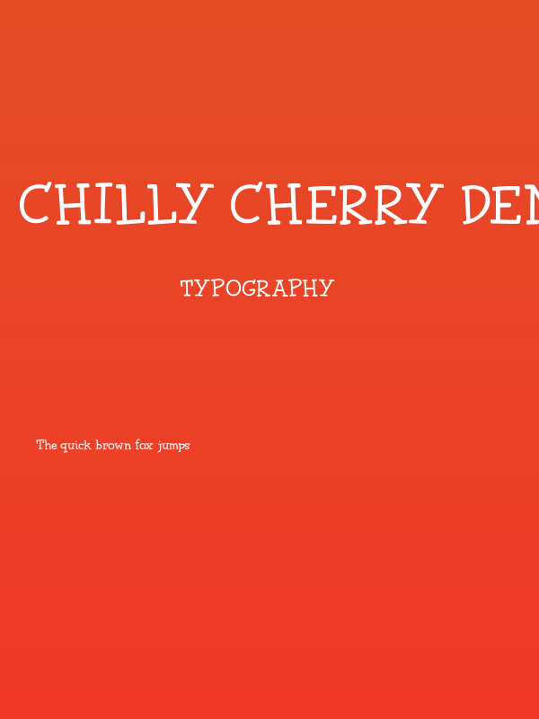 Chilly Cherry DEMO Regular Poster