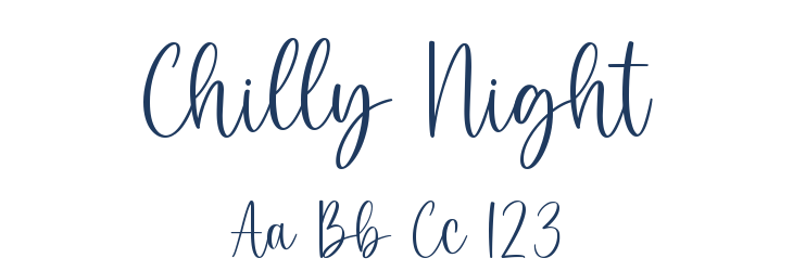 Chilly Night Font Preview