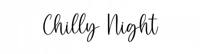 Chilly Night  les polices de caract&egrave;res gratuit t�l�charger