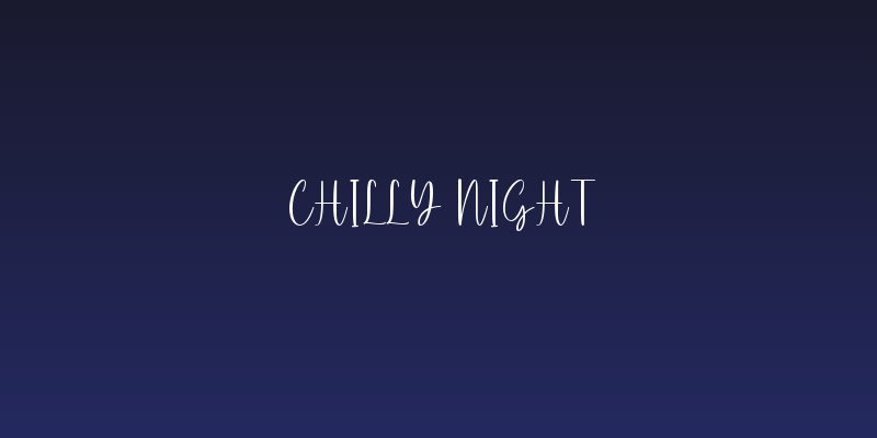 Chilly Night Social Header