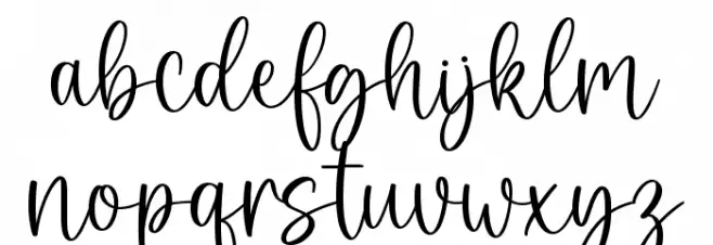 Chilly Night Caratteri MINUSCOLO