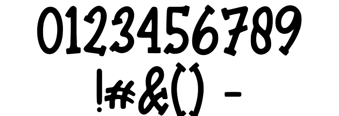 Chillyk Regular Font OTHER CHARS