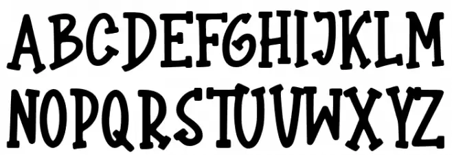 Chillyk Regular Schriftart Groß
