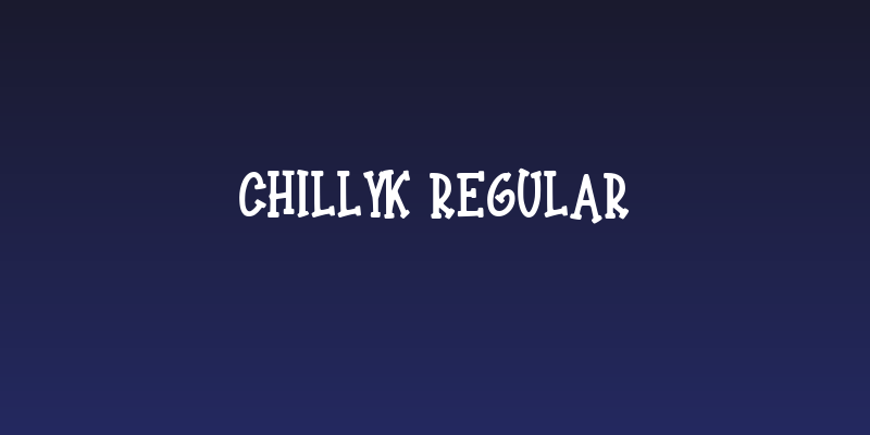 Chillyk Regular Social Header