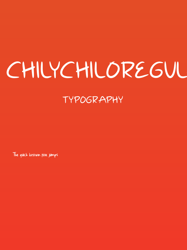 ChilyChiloRegular Poster