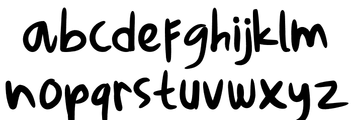 ChilyChiloRegular Font LOWERCASE