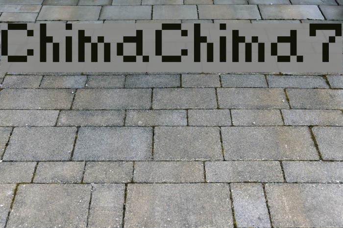 ChimaChima7 Font examples