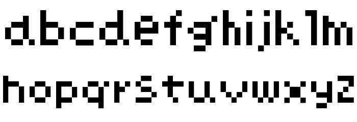 ChimaChima7 Font LOWERCASE