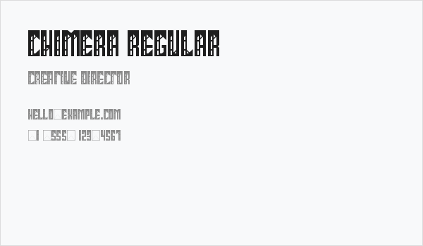 Chimera Regular Business Card