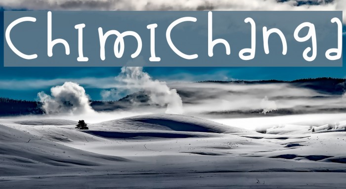 Chimichanga Font examples