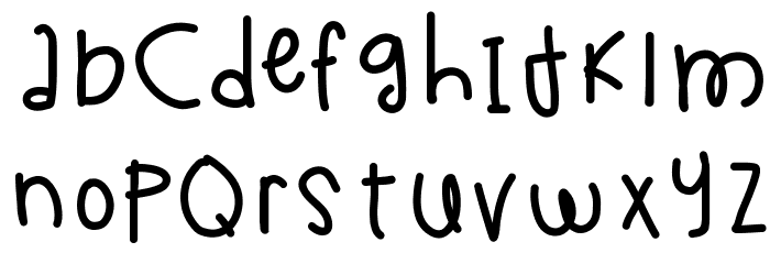 Chimichanga Font LOWERCASE