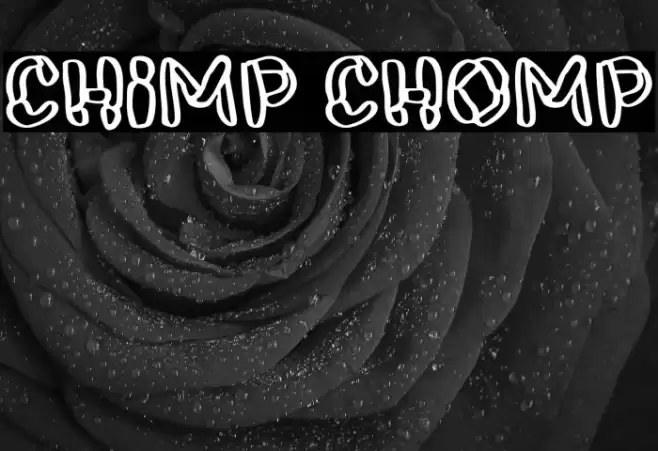 Chimp Chomp Font examples