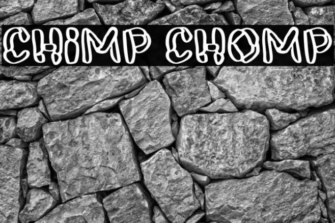 Chimp Chomp Font examples