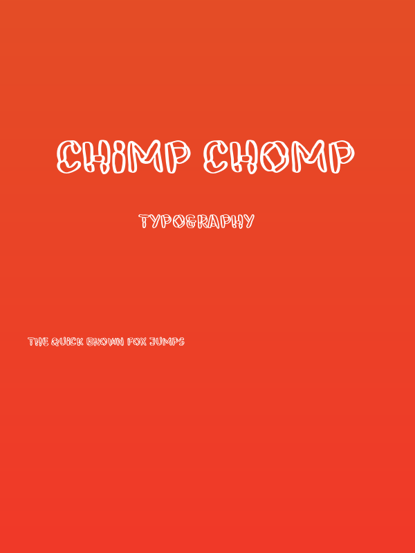 Chimp Chomp Poster