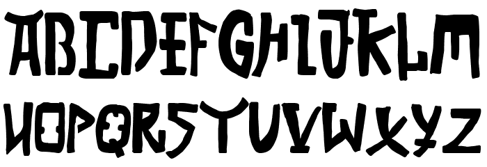 China Club Font UPPERCASE