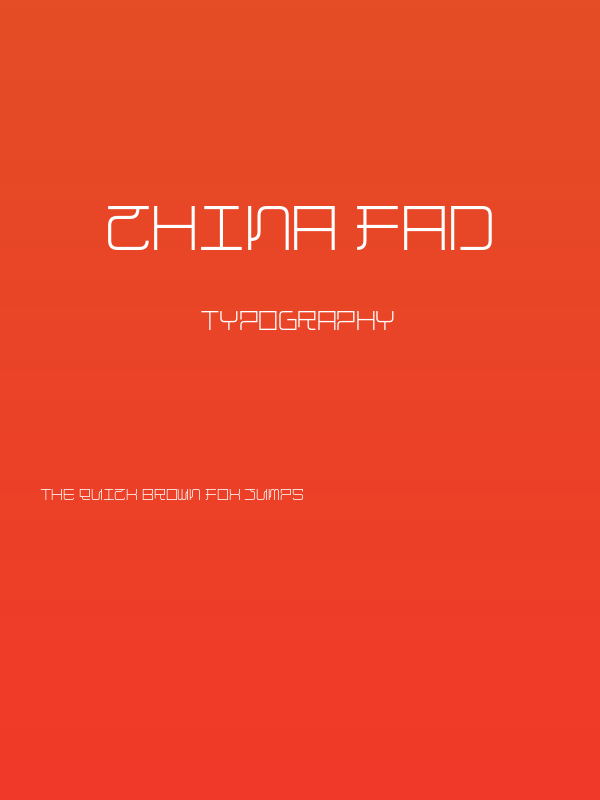 China Fad Poster