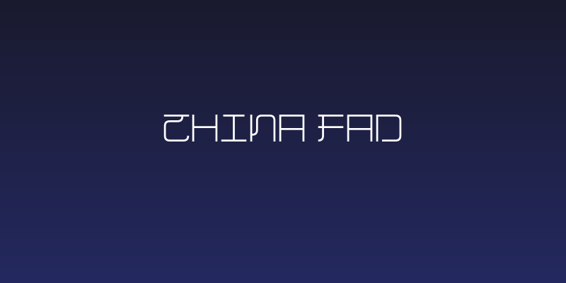 China Fad Social Header