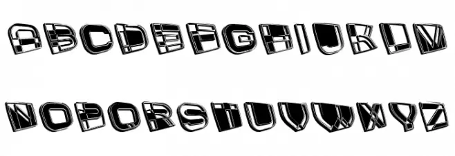 China Regular 字体 大写