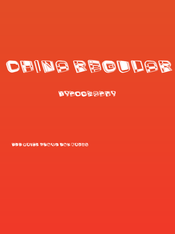 China Regular Poster