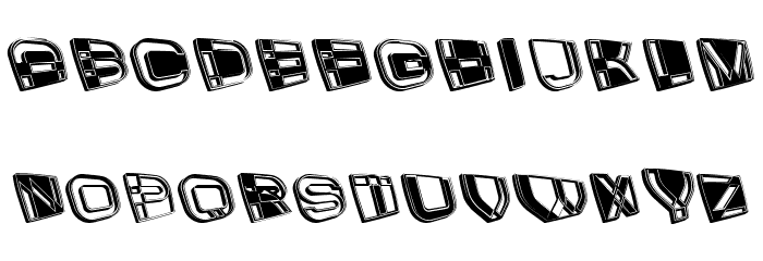 China Regular Font LOWERCASE
