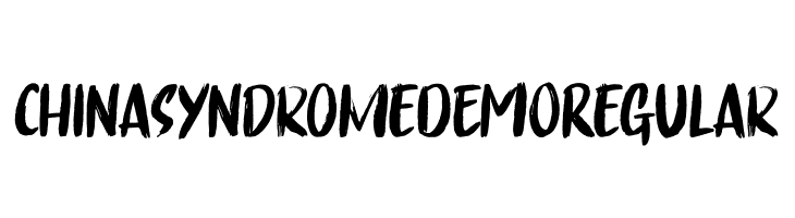 China Syndrome DEMO Regular  Frei Schriftart Herunterladen