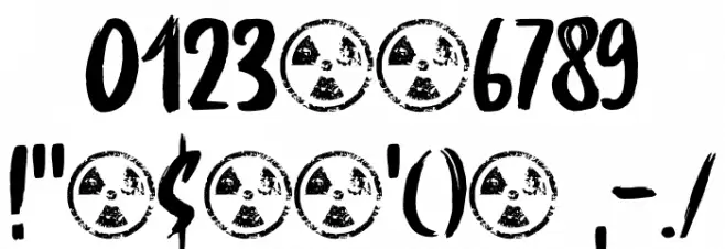 China Syndrome DEMO Regular Font OTHER CHARS