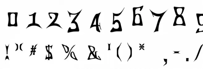 China Town Font OTHER CHARS