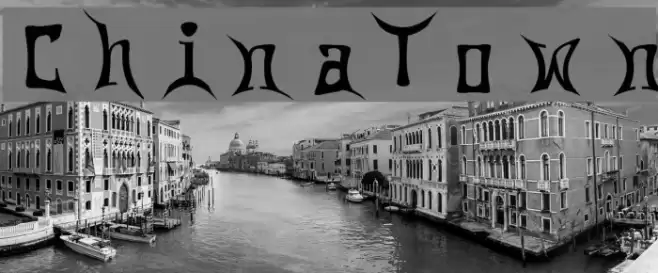 China Town Font examples